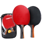 Ping Pong Set voor Beginner 2 Knuppels 3 Ballen Omgekeerde Rubber en Sponscontrole goed