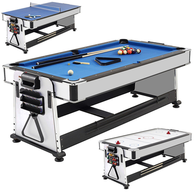 Gecombineerde Binnenping pong table with billiard airhockey-Dinerlijst